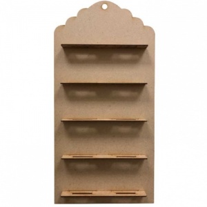 That's Crafty! Surfaces MDF ATCoins Display - Scallop Tag Top