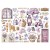 Stamperia Die Cuts Assortment - Lavender - DFLDC100