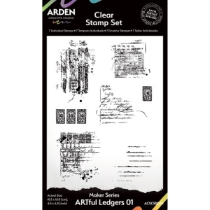 Arden Creative Studio Maker Series Clear Stamp Set - ARTful Ledgers 01