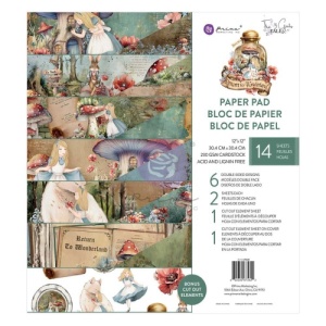 Prima Marketing Double Sided Paper Pad - Return To Wonderland - 12x12