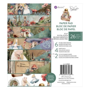 Prima Marketing Double Sided Paper Pad - Return To Wonderland - 6x6