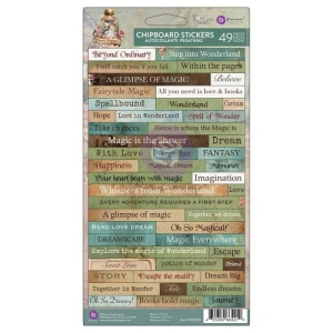 Prima Marketing Chipboard Stickers - Return To Wonderland