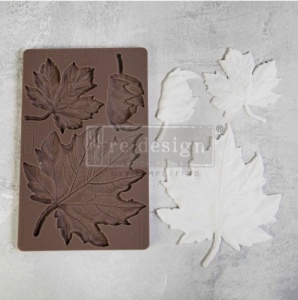 Prima Re-Design Dcor Mould - Falling Leaves Fantasy - 672232