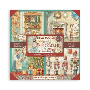 Stamperia Single Sided 12in x 12in Paper Pad - The Nutcracker - SBBXLB16