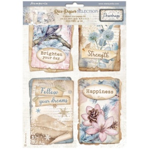 Stamperia A4 Rice Paper Selection - Dewdrops - DFSA4XDD