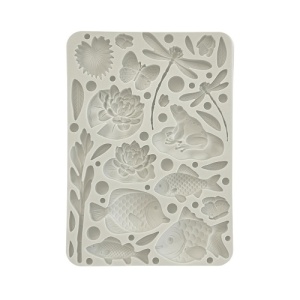 Stamperia A5 Silicone Mould - Forest - Fish and Dragonfly - KACMA540