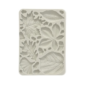 Stamperia A5 Silicone Mould - Forest - Leaves and Acorns - KACMA539