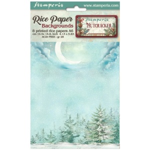 Stamperia A6 Rice Paper Backgrounds - The Nutcracker - DFSAK6027