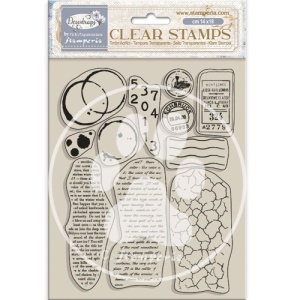 Stamperia Acrylic Stamp Set - Dewdrops - Mixed Backgrounds - WTK208