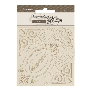 Stamperia Decorative Chips - Old Lace - Corners and Frames - SCB244