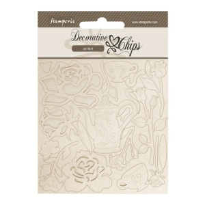 Stamperia Decorative Chips - House of Roses - Roses - SCB258