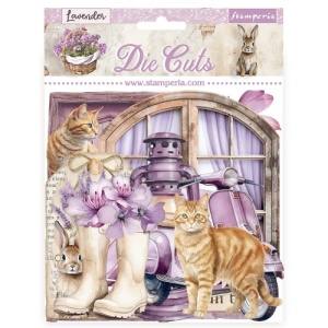 Stamperia Die Cuts Assortment - Lavender - DFLDC100