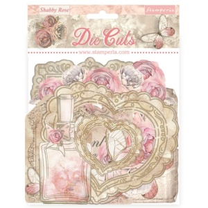 Stamperia Die Cuts Assortment - Shabby Rose - DFLDC99