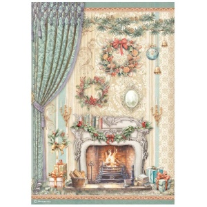 Stamperia A4 Rice Paper - The Nutcracker - Chimney - DFSA4939