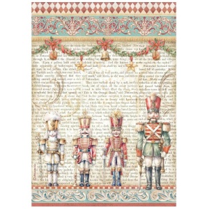 Stamperia A4 Rice Paper - The Nutcracker - Soldiers - DFSA4942