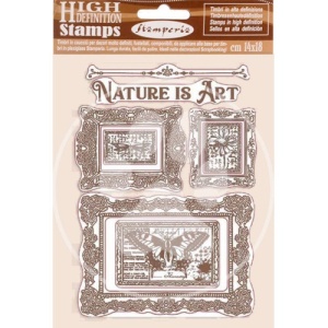 Stamperia HD Rubber Stamp Set - Nature is Art Frames - WTKCC200