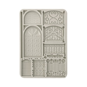 Stamperia A5 Silicone Mould - Fence and Door - KACMA564