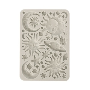 Stamperia A5 Silicone Mould - Sun and Moon - KACMA560