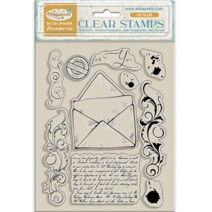 Stamperia Acrylic Stamp Set - Masquerade - Letter - WTK210