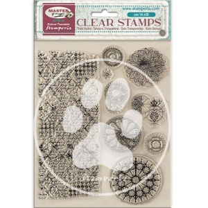 Stamperia Acrylic Stamp Set - Master of Magic - Border and Circles - WTK212