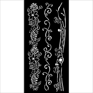 Stamperia Stencil - Hidden Grove - 3 Borders - KSTDL114