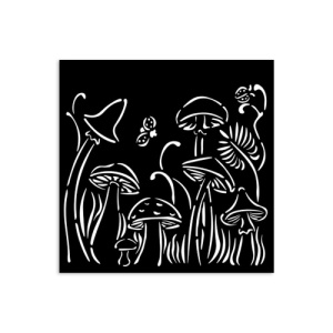 Stamperia Stencil - Hidden Grove - Mushrooms - KSTDS31