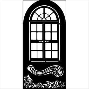 Stamperia Stencil - Masquerade - Window - KSTDL113