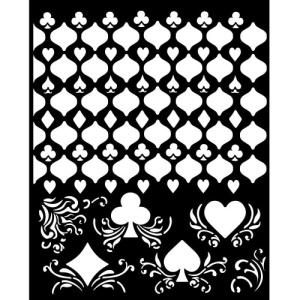 Stamperia Stencil - Master of Magic - Cards Pattern - KSTD174