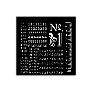 Stamperia Stencil - Numbers Pattern - KSTDS22