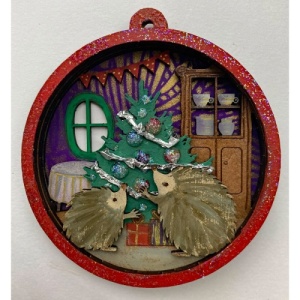 That's Crafty! Surfaces MDF Layering Ornament - Hedgehogs