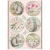 Stamperia A4 Rice Paper - Orchids And Cats - 6 Rounds - DFSA4849