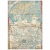 Stamperia A4 Rice Paper - Sir Vagabond in Japan - Map - DFSA4610