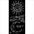 Stamperia Stencil - Masquerade - Sun and Moon - KSTDL112