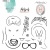 Studio Light Karin Joan - Missees Collection - Clear Stamp Set - Miranda - STAMPKJ07