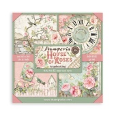 Stamperia Single Sided 12in x 12in Paper Pad - House of Roses - SBBXLB23