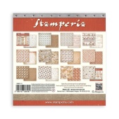 Stamperia Double Sided 8in x 8in Paper Pad - Backgrounds Selection - Gear up for Christmas - SBBS111