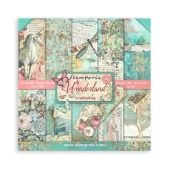 Stamperia Double Sided 8in x 8in Paper Pad - Wonderland - SBBS109