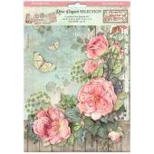 Stamperia A4 Rice Paper Selection - House of Roses - DFSA4XHR