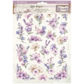 Stamperia A4 Rice Paper Selection - Lavender - DFSA4XLV