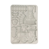 Stamperia A5 Silicone Mould - Art of Travelling - Train - KACMA549