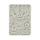 Stamperia A5 Silicone Mould - Golden Harmony - Keys, Handles and Locks - KACMA537