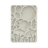 Stamperia A5 Silicone Mould - Golden Harmony - Wood and Mushrooms - KACMA536