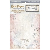 Stamperia A6 Rice Paper Backgrounds - Dewdrops - DFSAK6034