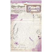 Stamperia A6 Rice Paper Backgrounds - Lavender - DFSAK6024