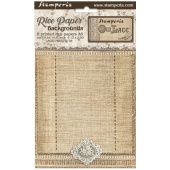 Stamperia A6 Rice Paper Backgrounds - Old Lace - DFSAK6032