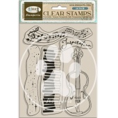 Stamperia Acrylic Stamp Set - Music - Violin - WTK204