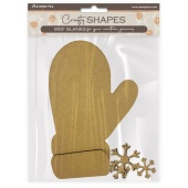 Stamperia Crafty Shapes - Gloves and Snowflakes - KLSM12