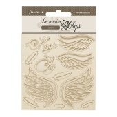 Stamperia Decorative Chips - Wonderland - Wings - SCB224