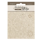 Stamperia Decorative Chips - Dewdrops - Snowflakes - SCB248