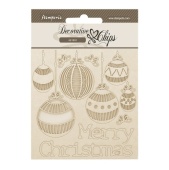 Stamperia Decorative Chips - The Nutcracker - Christmas Balls - SCB229